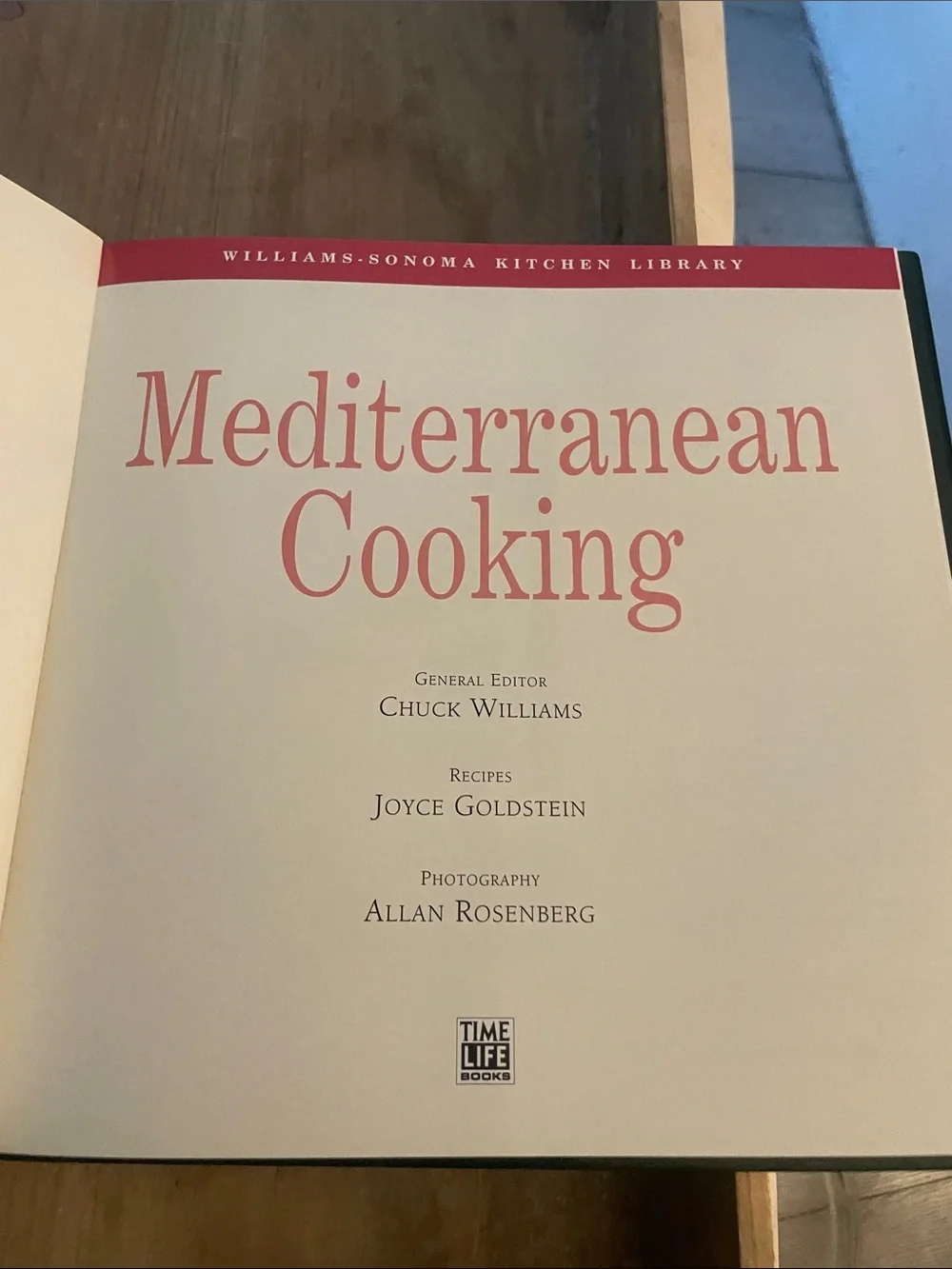 Williams-Sonoma Mediterranean Cooking Cookbook - Green and Red Cover